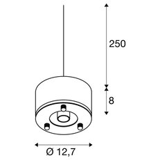 PARA DOME E27, závěsné svítidlo černé SLV 1005214