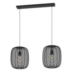 Závěsné svítidlo RINROE 2xE27 černá 2X40W IP20 EGLO 43966