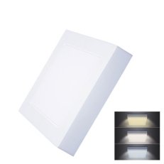 LED mini panel CCT přisazený 12W 900lm přepínání 3000K 4000K 6000K čtvercový