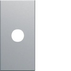 Záslepky s otvorem pro vodič gallery, 22,5x45 mm, stříbrná BERKER WXF687T