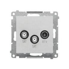 TASK2.01/143 Zásuvka anténní SAT+SAT+RTV