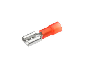 Izolovaný konektor Cu 0,5-1 /6,3x0,8 mm, červený (100 ks) CIMCO 180230