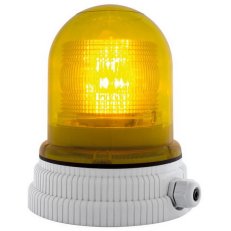 Maják LED s vývodkou TYPE 200 24V, ACDC, IP55, M20, žlutá, světle šedá 26255
