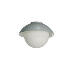 Přisazené svítidlo se skleněným stínidlem OSMONT LUKIDA 2 10W IP65II E27 šedá