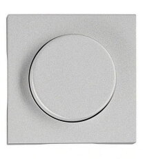 Kryt stmívače s kolečkem s tlačítkem, stříbrný SCHRACK EV122313--