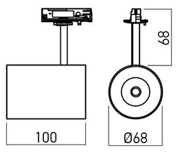 XCUP PROJECTOR for MT GU10 1x50W max. 23