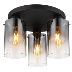 Stropní svítidlo FLORENTINA černá 3x40W E27 IP20 GLOBO 15907-3D