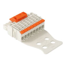 1vodičová pružinová svorkovnice, Páčka, Push-in CAGE CLAMP, Světle šedá