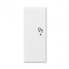 ABB Element Kryt 2násobný levý symbol stmívání bílá/ledová šedá 6220E-A02104 04