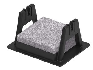 Plastová podpěra H - 65 s betonem na drát 8mm, plastový podstavec, plast/beton