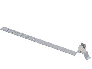 Držák vedení K LIK s příchytkou na drát 8mm, L415mm pod střešní krytinu, StZn
