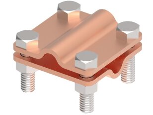 Křížová svorka L 55 na drát 8/10mm, materiál Cu GROMTOR 101114