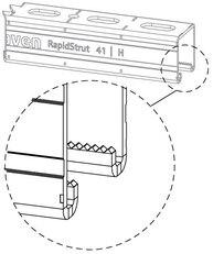 RapidStrut Lišta 82|H 6m BUP 41x82/2,5 WALRAVEN 65018687