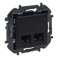 NILS-2XRJ45 C6 UTP ČERNÁ LEGRAND 863564B