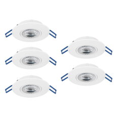 Vestavné svítidlo GEDREZ SET 5XLED-CCT d90 24,5W IP20 bílá EGLO 300185