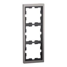 Krycí rámeček, Merten D-Life kov, trojnásobný, nikl, kov SCHNEIDER MEG4030-6550