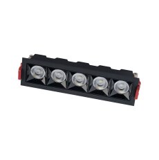 MIDI LED černá 20W 4000K zapuštěné