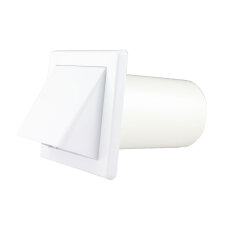 Mřížka větrací gravitační bílá - klapka 150x150 mm, GK/100 HACO HC0239