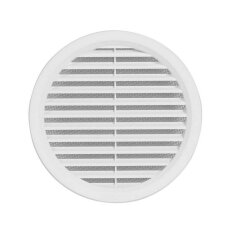 Mřížka větrací bílá kruhová se síťovinou 125 mm HACO HC0405