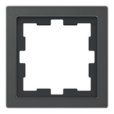 Rámeček Merten D-Life sklo jednonásobný, Onyx Black, Sklo SCHNEIDER MEG4010-6503