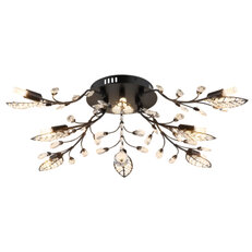 Stropní svítidlo JANIS černá matná 8xG9 LED max. 5W 230V GLOBO 63007-8