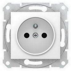 Sedna Zásuvka 2P+PE bezšroubová clonky, polar SCHNEIDER SDN2800721