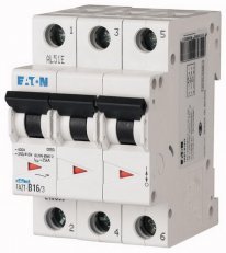 Eaton 240891 Jistič FAZT,char C,3pólový,Icu=25kA,In=10A FAZT-C10/3