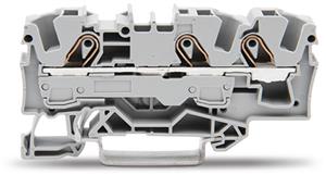 3vodičová průchozí svorka 6mm2 Vhodná pro aplikace Ex e II šedá WAGO 2006-1301