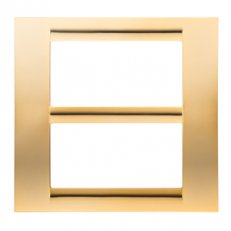 PLAYBUS 8 GANG ANTIQUE GOLD PLATE