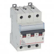 DX3 JISTIČ, 3 PÓLOVÝ, CHAR. B,10A 10000A/16KA LEGRAND 408989