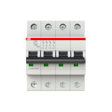 S204-D13 4 fázový jistič 13 A char. D 6kA ABB 2CDS254001R0131
