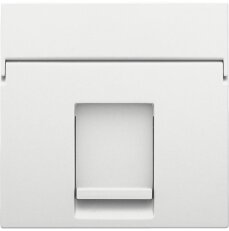 Středový kryt datazásuvky 1xRJ-WHITE COATED NIKO 154-65100
