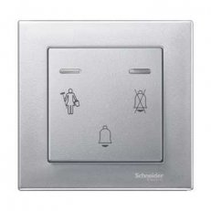 Merten Kryt tlačítka s potiskem a signalizací LED System M Aluminium MTN587660