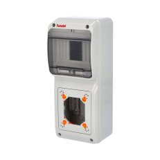 Skříň 3928 AcquaCOMBI IP65 6 modulů 1 otvor pro zásuvku 305x125x107mm FAMATEL