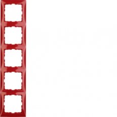 Rámeček, 5-násobný, S.1, červená lesk BERKER 10158962