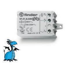 Finder 27.21.8.230.0000 Spínač el. imp. ovl., 1Z/10A, 230V AC