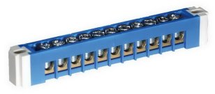 Svorkovnice pro N vodič ERP-N1, 1x11 modul, modrá, pro ERP12-24 ETI 001101281