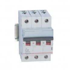 TX3 JISTIČ, 3 PÓLOVÝ, CHAR. C, 32A 6000A LEGRAND 403548