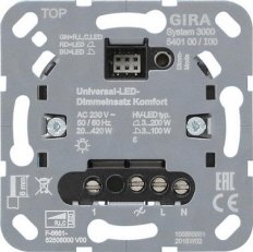 S3000 Uni LED stmívací vložka Komfort vložka GIRA 540100