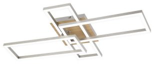Ashton LED 24W IP20 4000K saténový nikl/dřevo RABALUX 6590