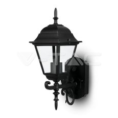 Wall Lamp Small Matt Black Up E27,  VT-7