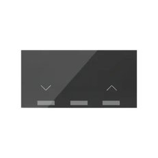 3-násobný panel: 2 zásuvky + 2x1 USB nabíječka, černá KONTAKT SIMON 10001080-138
