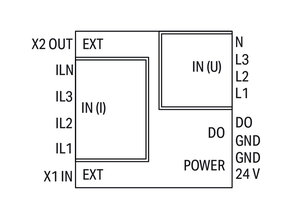 3fázový měřicí převodník výkonu 3x277/480V/RC Modbus RTU WAGO 2857-570/024-000
