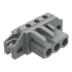 Pružinová svorkovnice THT úhlová 5 mm šedá 3pól. WAGO 232-233/031-000