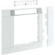 Modulární rám přístroje 55x55 mm s popis. polem, š. 80 mm, HF, dopravní bílá