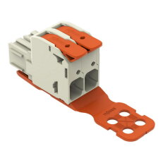 Pružinová svorka Páčka CAGE CLAMP sv.šedá 16mm2 2pól. WAGO 832-1102/342-000