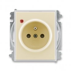 Zásuvka s ochranou přepětí 5599E-A02357 21 slonová kost/led. bílá Element ABB