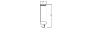 Světelný zdroj LEDVANCE DULUX LED T EM & AC MAINS V 9W 840 GX24D-3
