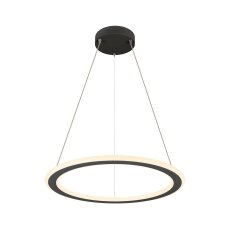 ONE FLAT PD, single, závěsná lampa, 180cm, 2700/3000K, PHASE, černá SLV 1007855