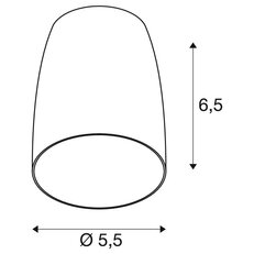PURI 2.0 Dome, stínidlo, V: 6,5 cm, hliník SLV 1008378